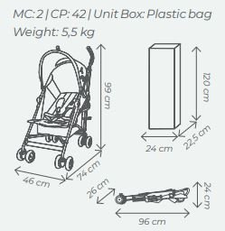Puériculture - Poussette - Poussette 1 place - jusqu'à 15 Kg