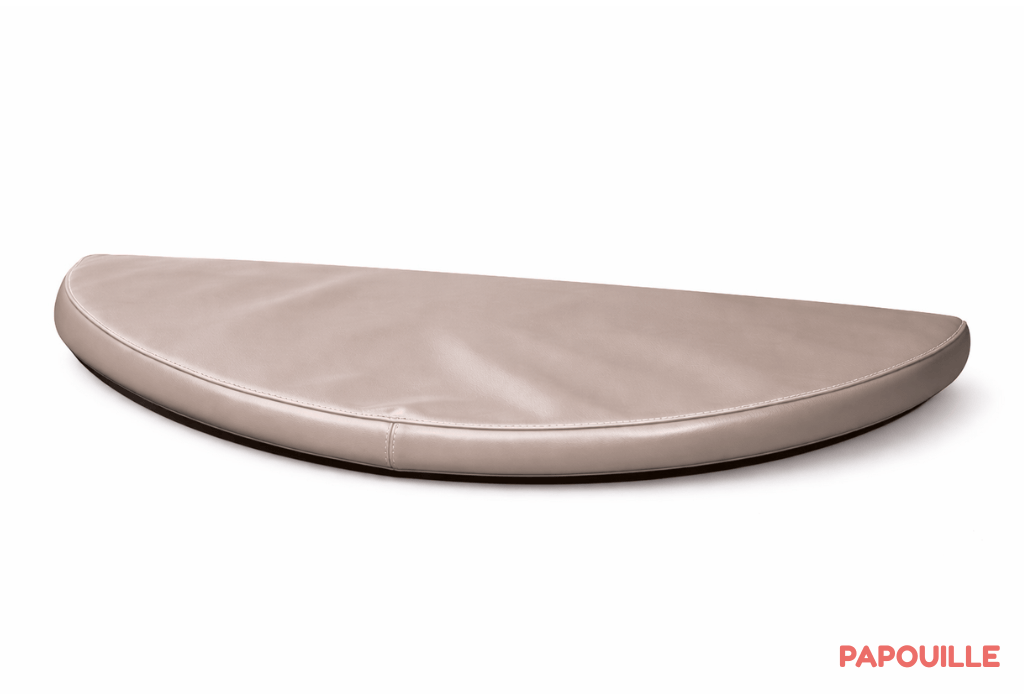 Tapis 1/2 rond en mousse pvc 80 x 40 x 3cm creme