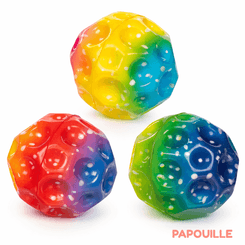 Jouets - Jouets à Pousser, à Tirer - Balle super rebondissante arc-en-ciel
