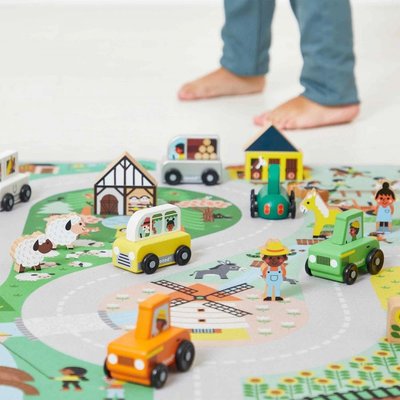 Jouets - Garages, Voitures et Circuits pour Enfant - Véhicule tracteur en bois 