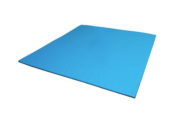 Motricité - Tapis de motricité bébé et enfant - Grande aire d'évolution en mousse pvc 200x200x2cm turquoise