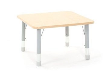 Mobilier - Table crèche et scolaire - Table carrée Oscar 75 x 75 cm réglable en hauteur