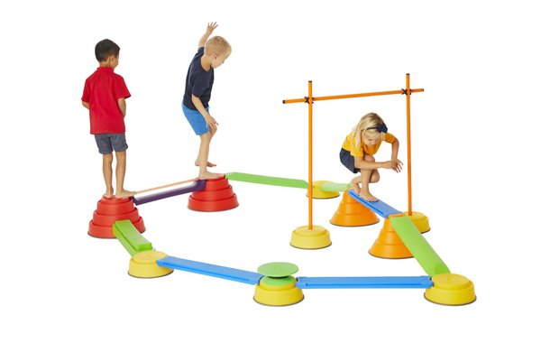 Jeux - Bascules et Équilibre - Ensemble 23 pièces parcours motricité enfant