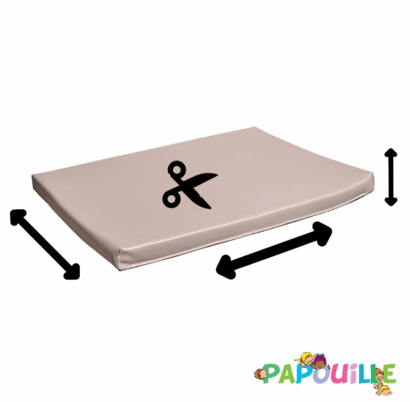 Tapis en mousse sur mesure épaisseur 2cm /m2 taupe