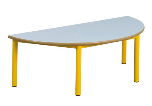 Mobilier - Table crèche et scolaire - Table demi lune Bermudes mélaminé - T0