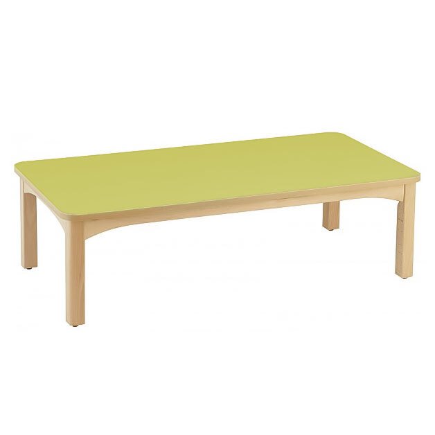 Table en bois 120 x 80 cm t0 citron