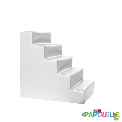 Change - Meuble à Langer crèche - Escalier pour table de change en mousse imperméable blanc