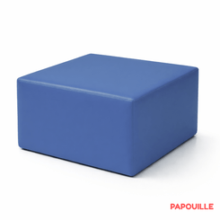 Motricité - Module de Motricité Bébé - Module bloc carre en mousse pvc h.23cm bleu