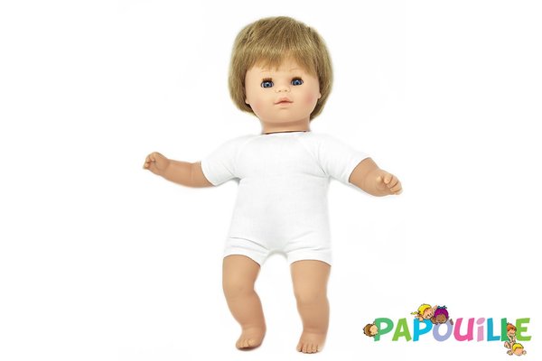 Poupon avec cheveux au corps souple, Fille type européen hauteur 30cm