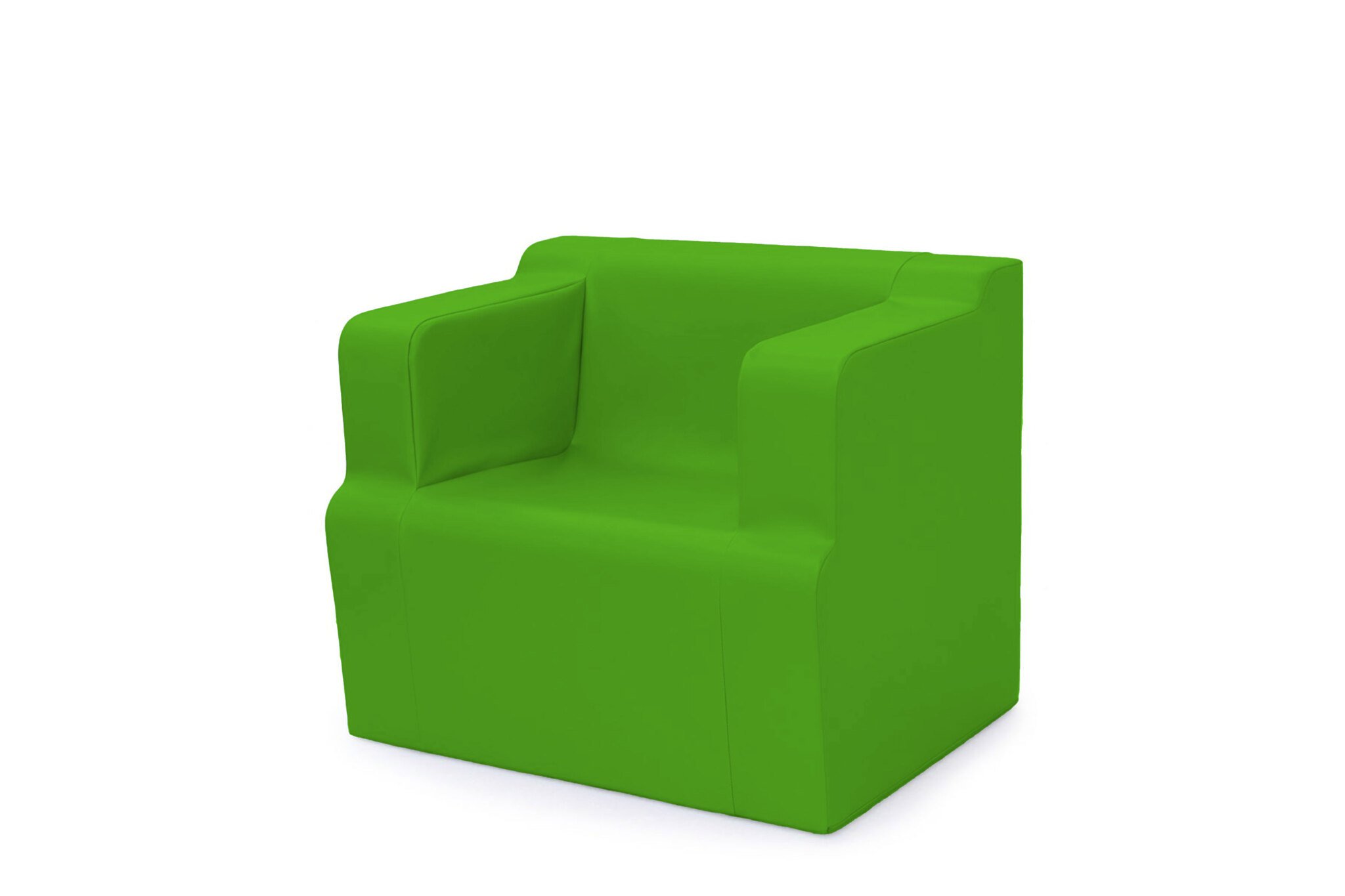 Fauteuil individuel allaitement 2 accoudoirs vert