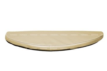 Motricité - Tapis de motricité bébé et enfant - Tapis 1/2 rond en mousse pvc 80 x 40 x 3cm creme