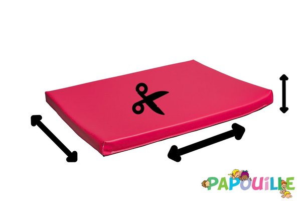 Motricité - Tapis de gym sur mesure - Tapis en mousse sur mesure épaisseur 3cm /m2 rouge