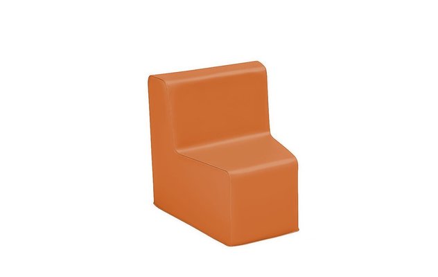 Mobilier - Meuble en mousse et Pouf - Chauffeuse d'angle hauteur 25cm orange