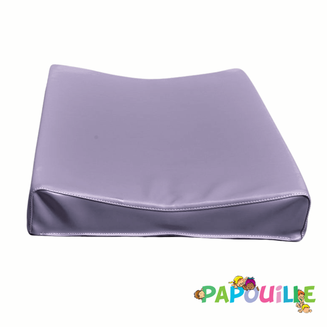 Matelas à langer incurvé galbé 50 x 70 cm en mousse pvc parme