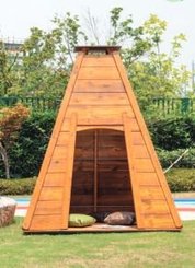 Mobilier - Aire de jeux et structure extérieure - Cabane en bois tipi