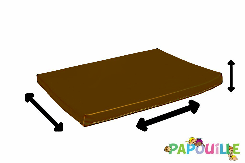 Tapis en mousse sur mesure épaisseur 12cm /m2 chocolat