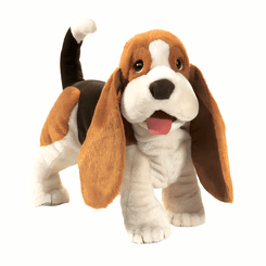 Jeux - Marionnettes, Théâtre  - Grande marionnette - Chien Basset Hound