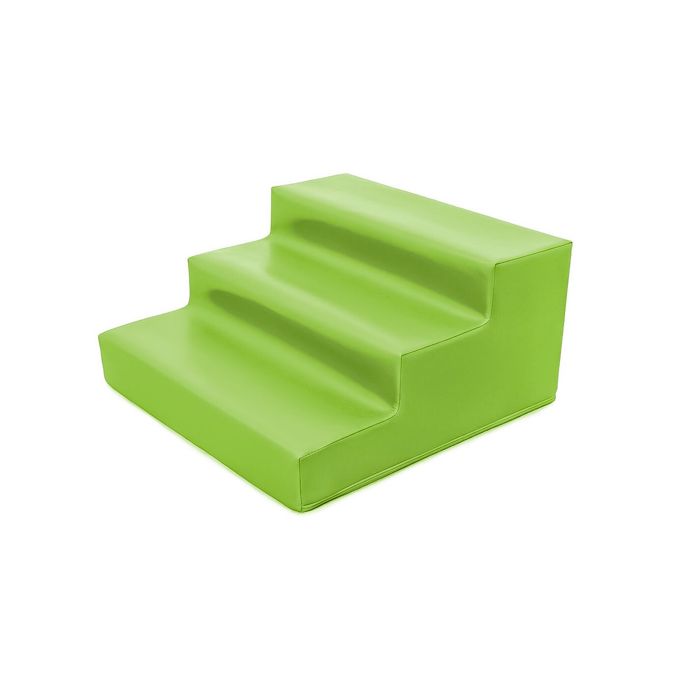 Module bloc 3 marches en mousse l.60 x h.30cm vert