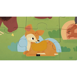 Jeux - Jeux Éducatifs et Puzzle - Puzzle tactile 20 pièces - La Forêt