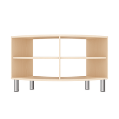 Mobilier - Meuble de rangement scolaire - Meuble de rangement arrondi 4 cases - Blum
