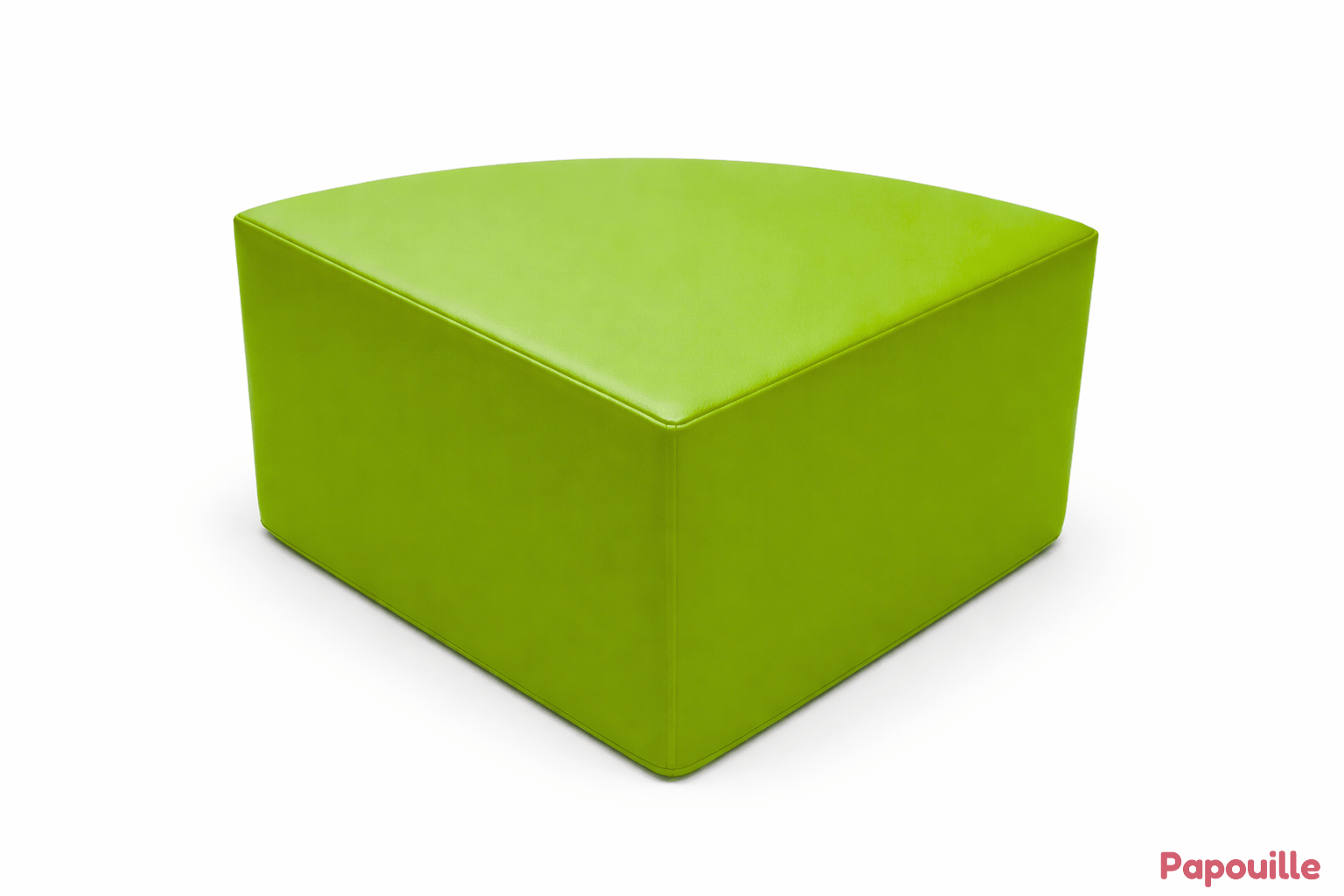 Pouf 1/4 rond en mousse pvc h.25 cm sauzon
