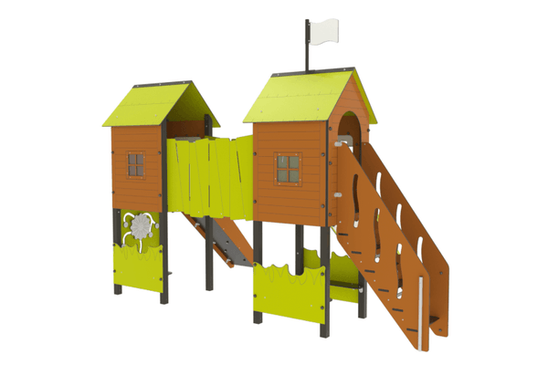 Mobilier - Aire de jeux et structure extérieure - Structure de jeux Actinat - Fixations courtes