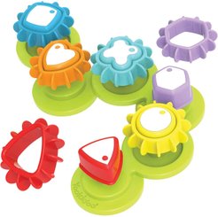 Jouets - Jouets à Empiler ou à Encastrer - Jeu de formes et engrenages - jouet bébé educatif - jeu formes et empilage
