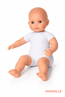 Jouets - Poupons, Peluches et Accessoires - Poupon Bébé taille réél corps mou 60 cm