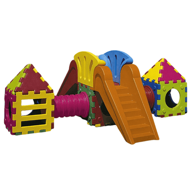 Mobilier - Aire de jeux et structure extérieure - Grande aire de jeux cubique avec toboggan  