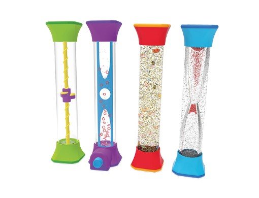 Motricité - Eveil Sensoriels et Tactiles - Lot de 4 Bâtons sensoriels
