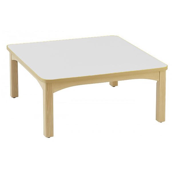 Table en bois 80 x 80 t1 h.46cm blanc