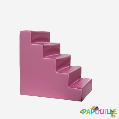 Change - Meuble à Langer crèche - Escalier pour table de change en mousse imperméable rose