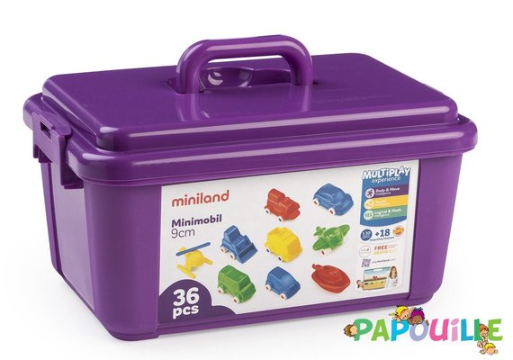 Jouets - Garages, Voitures et Circuits pour Enfant - Véhicules en plastique 9 cm 36 unités