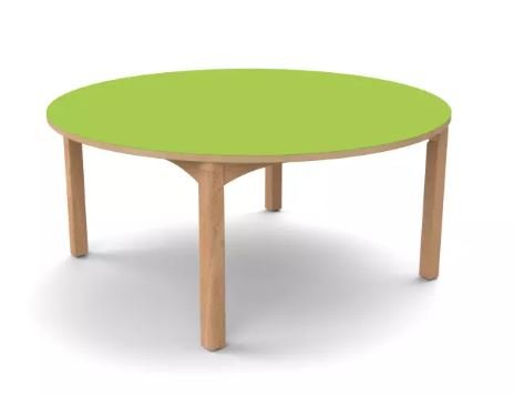 Table ronde 4 pieds T0 - Vert