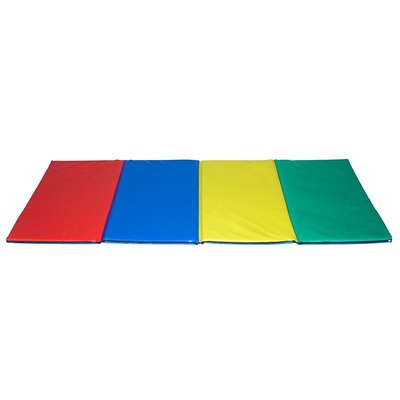 Motricité - Tapis de motricité bébé et enfant - Tapis de sport enfant pliant pvc 200x100x3cm multi-colors