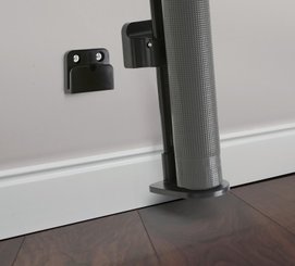 Médical et Prévention - Barrières de Sécurité Enfant - Barrière rétractable jusqu'à 140 cm - Gris 