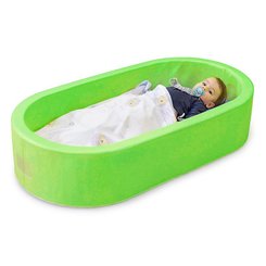 Couchage - Couchette Empilable pour Bébé et Enfant, Lit Gain de Place - Lit couchette en mousse ovale Vert clair