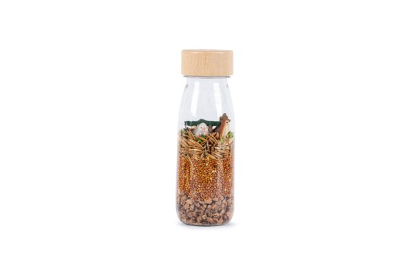 Motricité - Eveil Sensoriels et Tactiles - Pack de 3 bouteilles sensorielles : Float curcuma, sienne et brun 