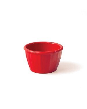 Repas - Raviers, Coupelles et boite de conservation - Coupe à compote en mélamine rouge