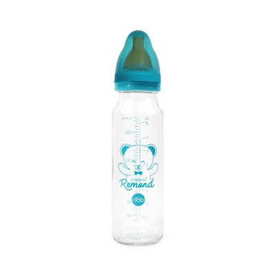 Repas - Biberons Classic et Large - Biberon en verre 240ml avec tétine nn ciel