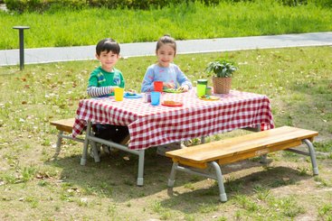 Mobilier - Table crèche et scolaire - Table d'extérieur 120cm. Pliable