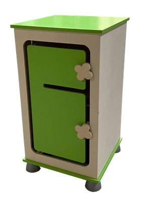 Mobilier - Mobilier de jeux d'imitation - Bloc réfrigérateur avec 2 étagères imitation en bois