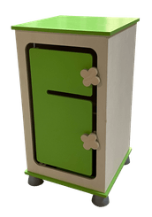 Mobilier - Mobilier de jeux d'imitation - Bloc réfrigérateur avec 2 étagères imitation en bois