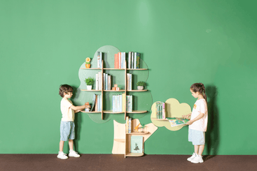 Mobilier - Meuble de rangement scolaire - Rangements muraux - décor Arbre