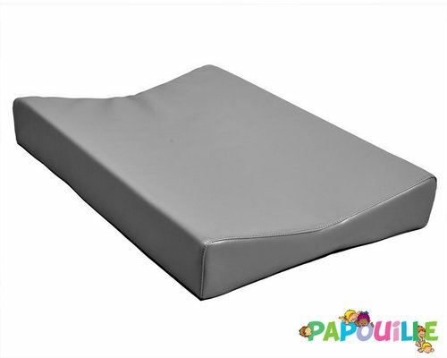 Change - Matelas à Langer - Matelas à langer incurvé galbé 50 x 70 cm en mousse pvc gris