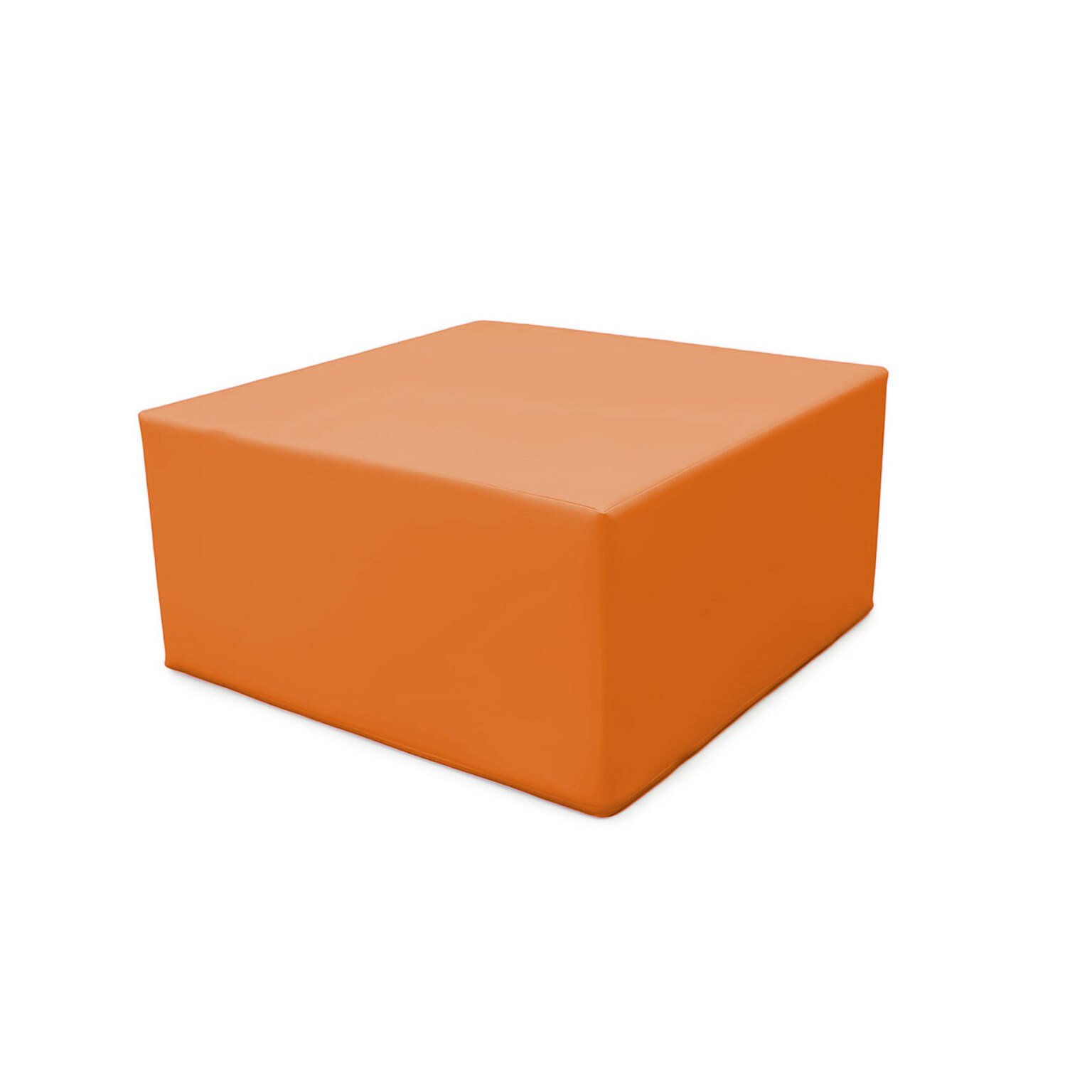 Module bloc carre en mousse pvc h.23cm orange