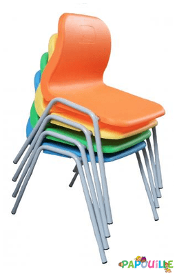 Mobilier - Chaise & fauteuil pour crèche - Chaise empilable clara t00 bleu