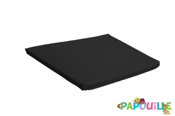 Motricité - Tapis de motricité bébé et enfant - Tapis carré en mousse pvc 100 x 100 x 3cm noir