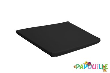 Motricité - Tapis de motricité bébé et enfant - Tapis carré en mousse pvc 100 x 100 x 3cm noir