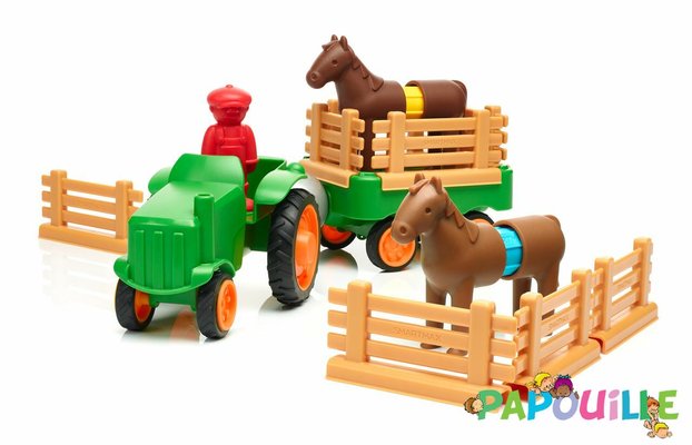 Jouets - Garages, Voitures et Circuits pour Enfant - Le tracteur magnétique de la ferme